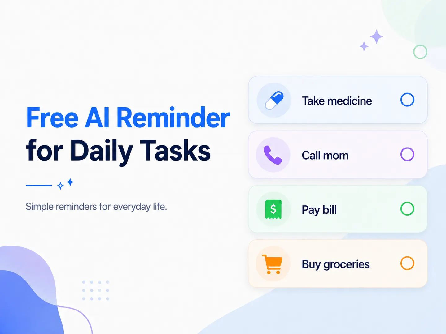 Slotmark free AI reminder for daily tasks